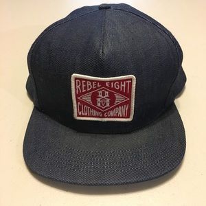 Rebel 8 Denim Snapback